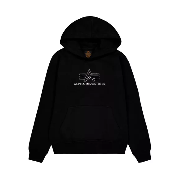 Basic Big Logo TPU Hoodie - black/chrome Basic Big Logo TPU Hoodie - black/chrome