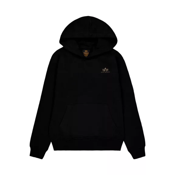 Basic Small Logo TPU Hoodie - black/shiny gold Basic Small Logo TPU Hoodie - black/shiny gold