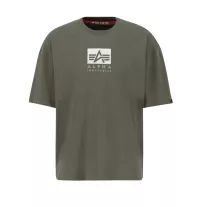 Satin Logo T - dark olive