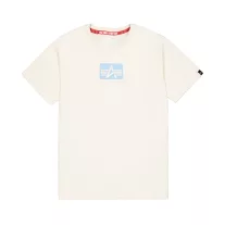 Satin Logo T - vintage white