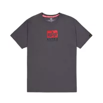 Satin Logo T - vintage grey