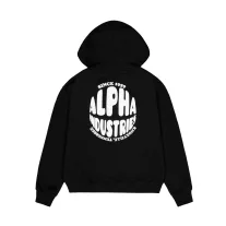 Logo Back Print Hoodie Women - black