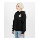 Logo Back Print Hoodie Women - black