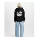 Logo Back Print Hoodie Women - black