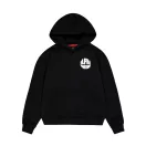 Logo Back Print Hoodie Women - black