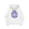 Logo Back Print Hoodie Women - pastel grey melange