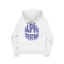 Logo Back Print Hoodie Women - pastel grey melange