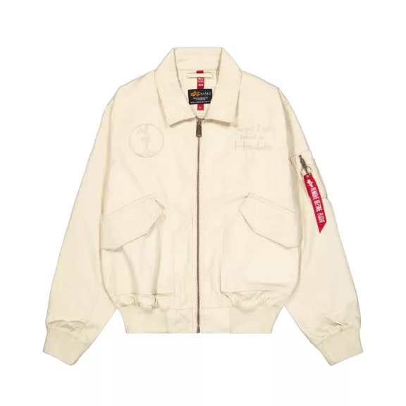 CWU-45 Canvas Honolulu Bomber Jacket - vintage white CWU-45 Canvas Honolulu Bomber Jacket - vintage white