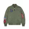 MA-1 TT Flying Tigers Bomber Jacket - sage green