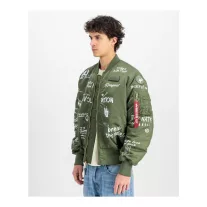 MA-1 Peace Bomber Jacket - sage green