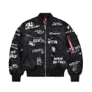 MA-1 Peace Bomber Jacket - black MA-1 Peace Bomber Jacket - black