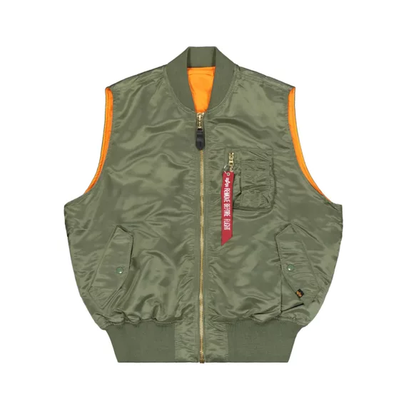 MA-1 Vintage Vest - sage-green MA-1 Vintage Vest - sage-green