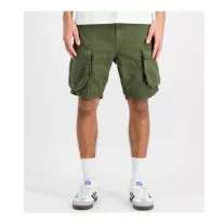 Canvas Cargo Short - dark olive