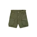 Canvas Cargo Short - dark olive