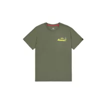Pearl Harbor Back Print T-Shirt - dark olive
