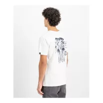 Aloha Back Print T-Shirt - white