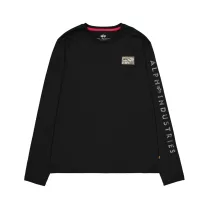 Camo Sleeve Longsleeve - black