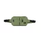 Label Waist Bag - sage green