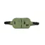Label Waist Bag - sage green