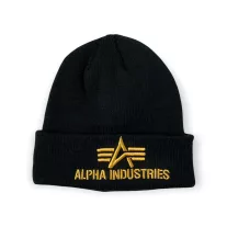 3D Beanie - black/yellow gold