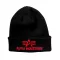 3D Beanie - black/red