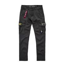 Petrol Patch Pant - greyblack