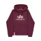 Basic Hoodie - dark cherry