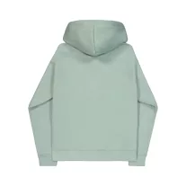 Basic Big Logo Effect Print Hoodie - frost green