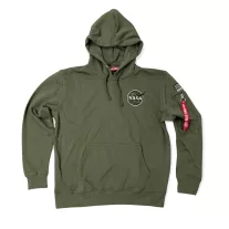 Space Shuttle Hoody - dark olive