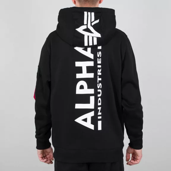 Back Print Hoody - black Back Print Hoody - black