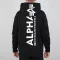 Back Print Hoody - black