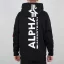 Back Print Hoody - black
