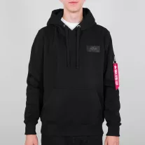 Back Print Hoody - black