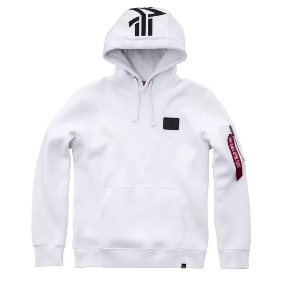Back Print Hoody - white Back Print Hoody - white
