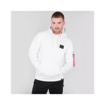 Back Print Hoody - white