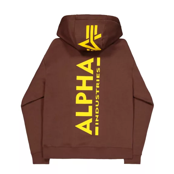 Back Print Hoody - powder brown Back Print Hoody - powder brown