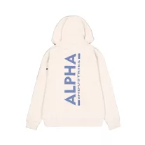 Back Print Hoodie - vintage white