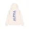Back Print Hoodie - vintage white