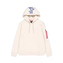 Back Print Hoodie - vintage white