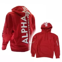 Back Print Hoody - speed red