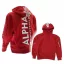Back Print Hoody - speed red
