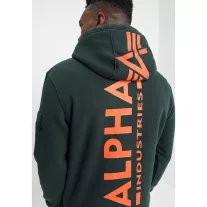 Back Print Hoody - dark petrol