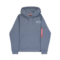 Back Print Hoodie - denim blue