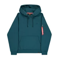 Back Print Hoodie - deep petrol