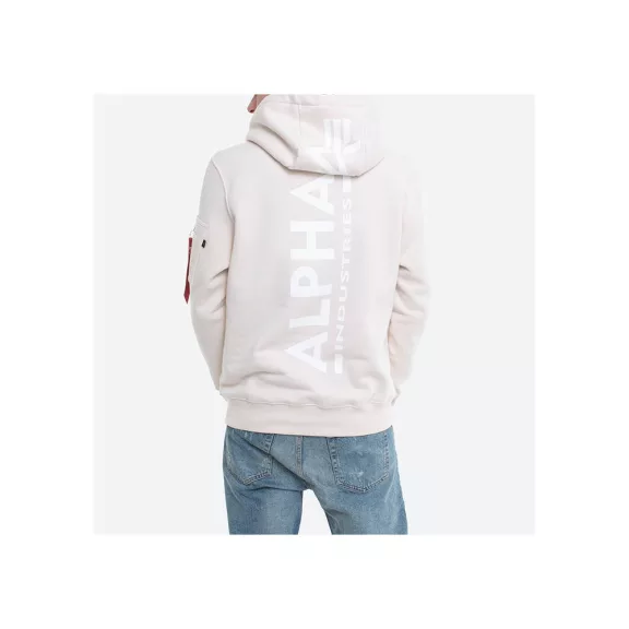 Back Print Hoody - jet stream white/white Back Print Hoody - jet stream white/white