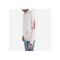 Back Print Hoody - jet stream white/white