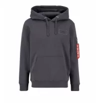Back Print Hoody - vintage grey