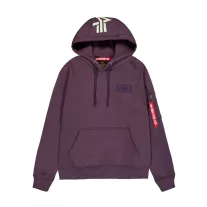Back Print Hoodie - plum