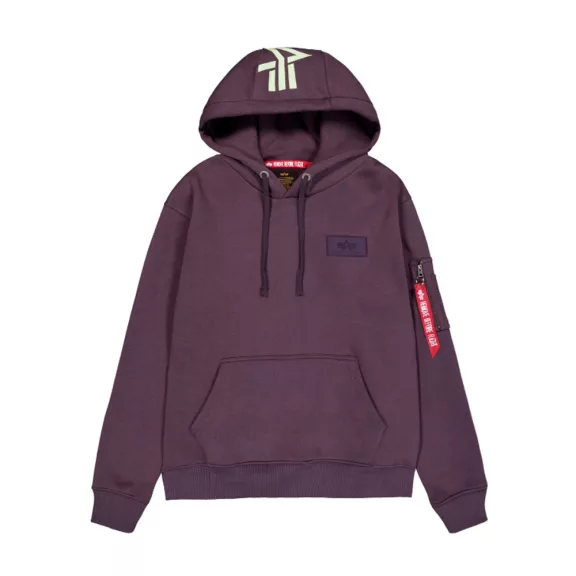 Back Print Hoodie - plum Back Print Hoodie - plum