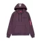 Back Print Hoodie - plum